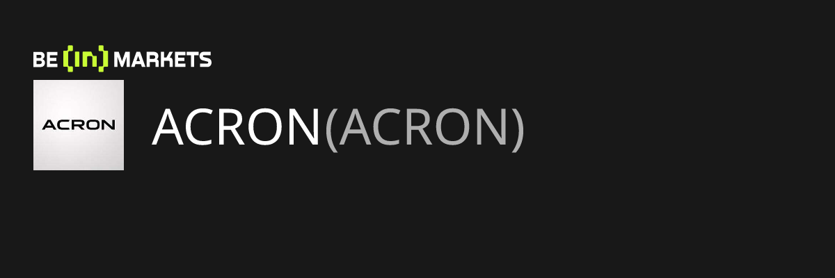 ACRON (ACRON) Price, MarketCap, Charts and Fundamentals Info - BeInCrypto