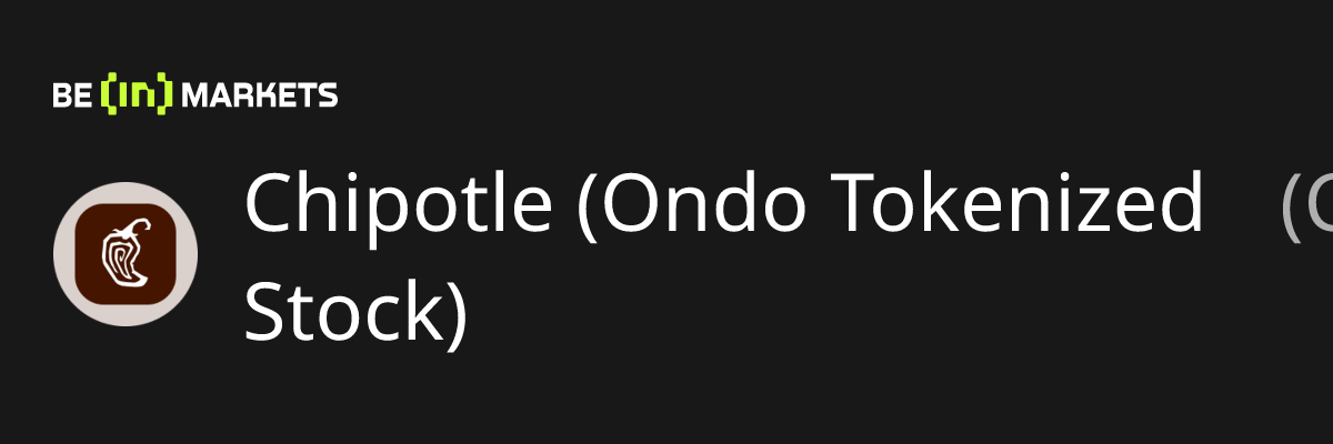 Chipotle (Ondo Tokenized Stock) (CMGON) ราคา, มูลค่าตลาด, กราฟ และ ...