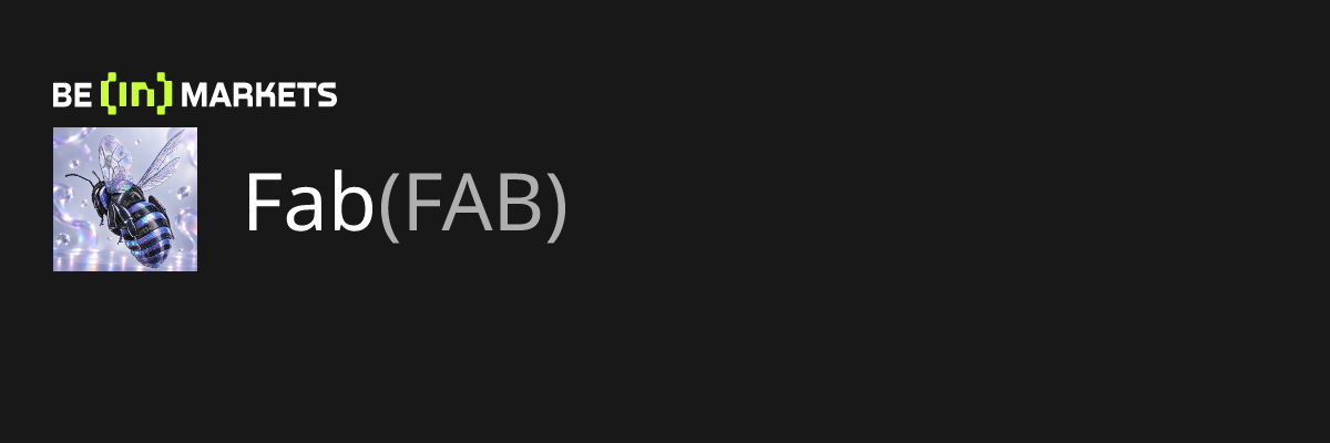 Fab (FAB) Price, MarketCap, Charts and Fundamentals Info - BeInCrypto