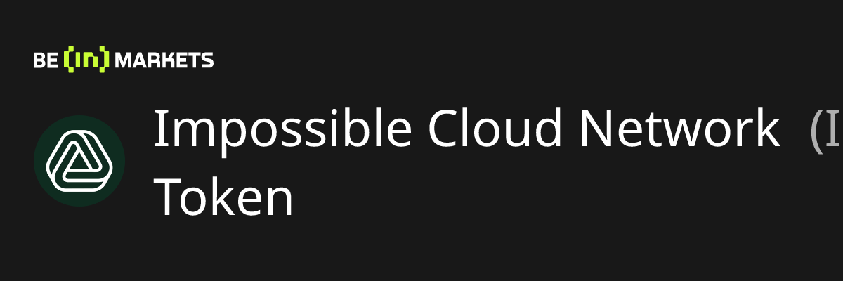 Impossible Cloud Network Token (ICNT) 价格、市值、图表和基本面资讯 - BeInCrypto
