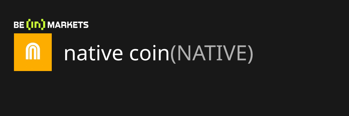 native coin (NATIVE) Price, MarketCap, Charts and Fundamentals Info ...