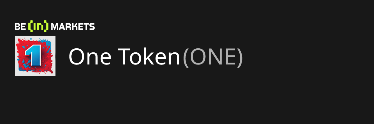 One Token (ONE) Fiyat, Piyasa Değeri, Grafikler ve Temel Bilgi - BeInCrypto