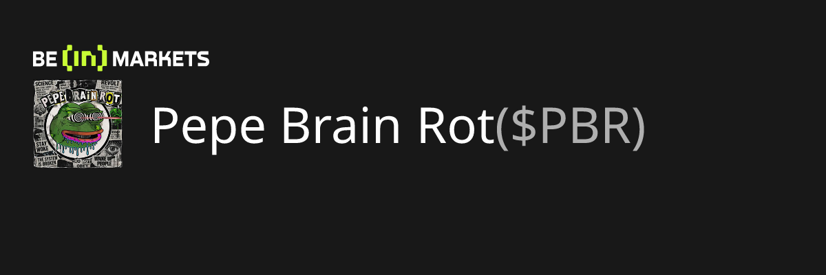 Cours du Pepe Brain Rot ($PBR) : Prix, Informations fondamentales ...